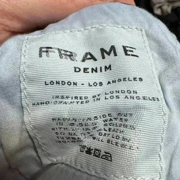 FRAME Le Garçon Slim Straight Cropped Ankle Jeans Light Vintage Wash Women’s 24 - Picture 7 of 7